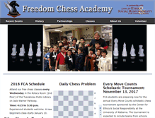 Tablet Screenshot of freedomchessacademy.org